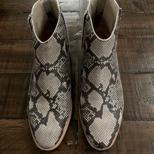 Dolce Vita snake print booties